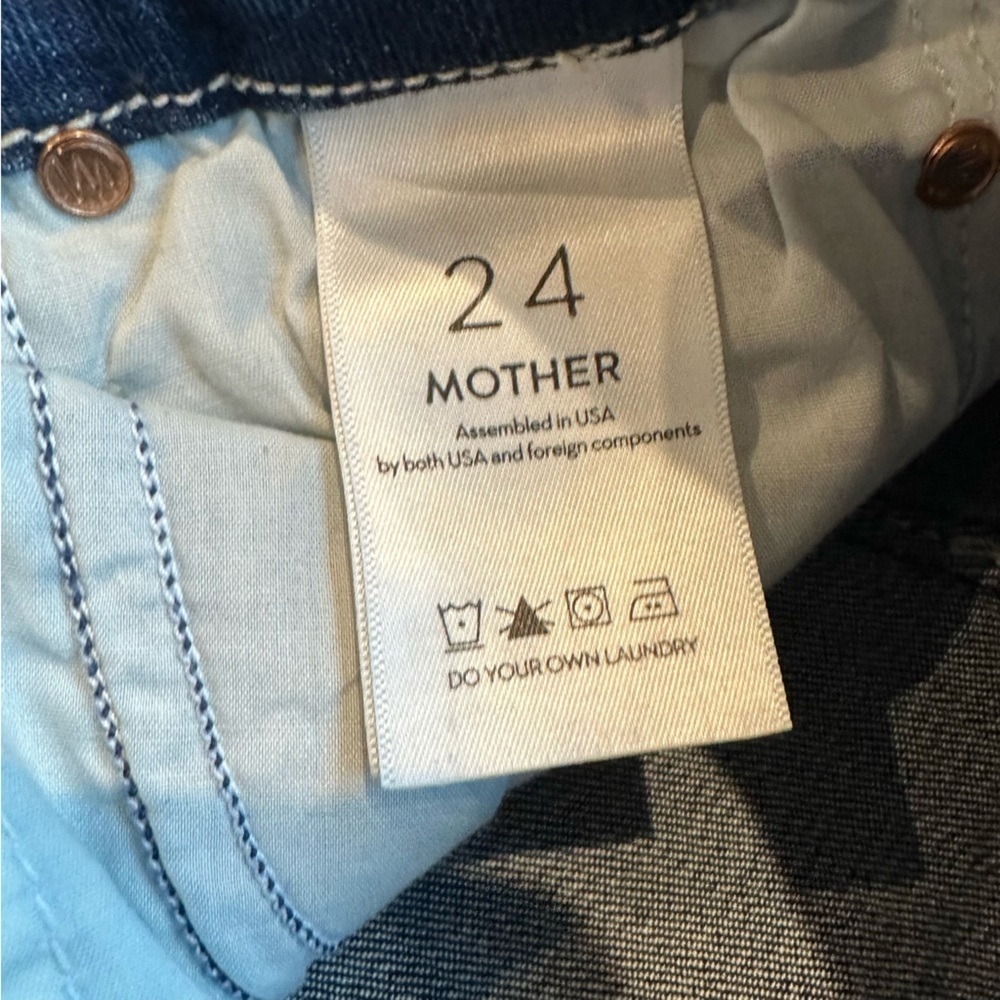 Mother denim The Looker high waisted jeans in Dark Graffiti size 24 women’s - Picture 7 of 8